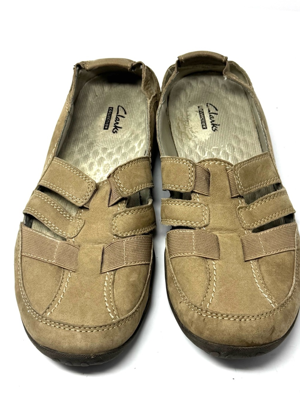 Clarks Haley Stork Slip On Loafer Tan Women’s Sz 11